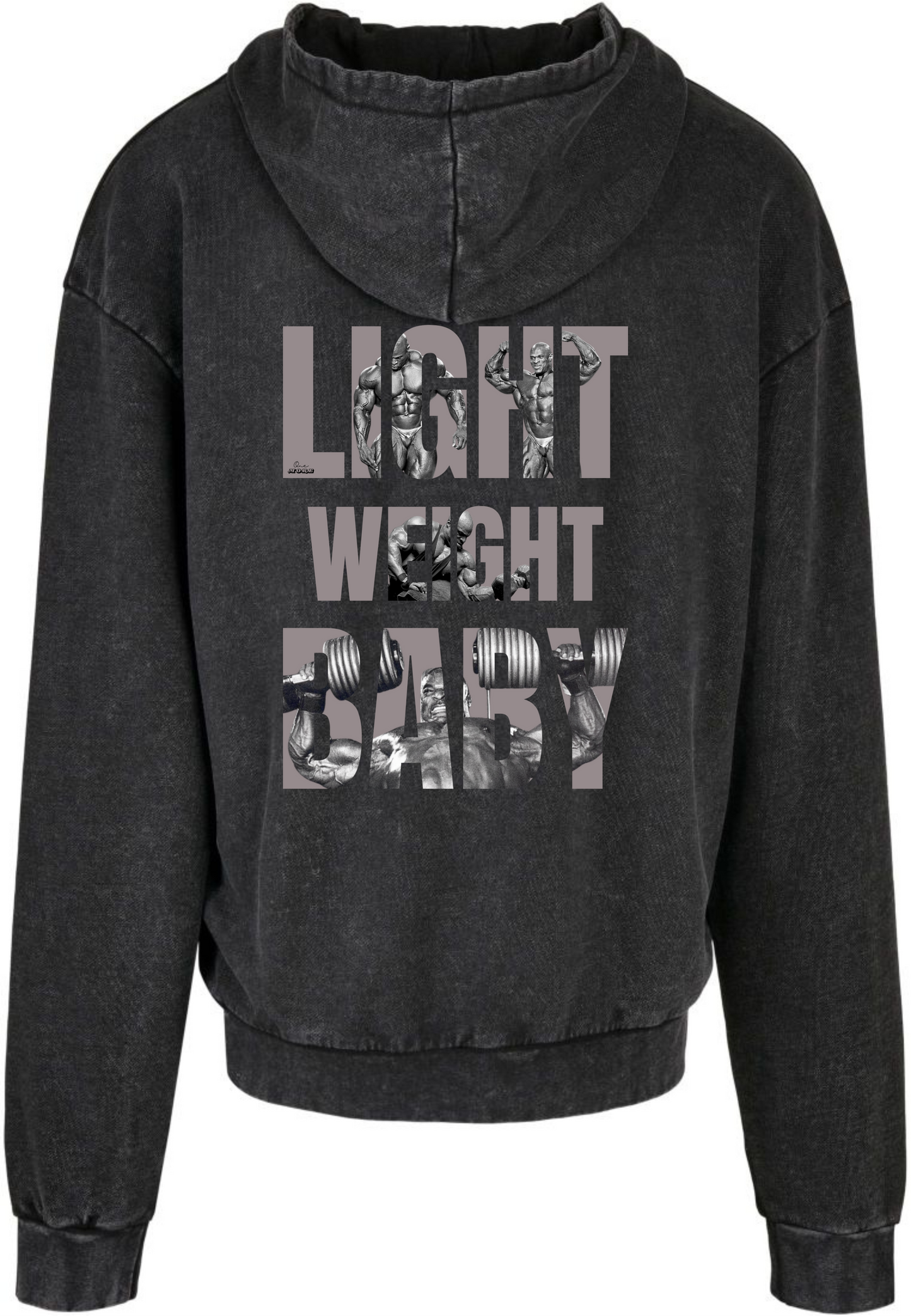 "Light Weight" Washed Hoodie Backprint